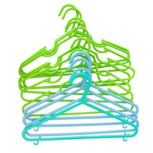Multi-Color Plastic Hangers Set children’s toddler boy unisex kids baby shower